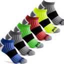 Prince Boys' Low Cut Athletic Socks with Cushion for Active Kids (6 Pair Pack) (Medium, Assorted)