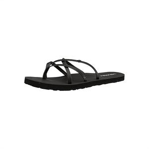 ZeroXposur Women's Black Strappy Flip Flop Sandals 6