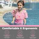 Vvinca Toddler Swim Vest for Kids 28-66 lbs, Toddler Floaties Puddle Pool Float Jumper 30-50 Pounds for Girls Boys Ages 2-6 with Detachable Arm Floaties Stylish Floats for Swimming Pool Beach Vacation