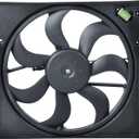 Radiator Cooling Fan Assembly Compatible with Nissan Rogue Sport 2017 2018 2019 2.0L # 214816MA0A