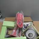 WONDERMILL Manual Hand Crank Grain Mill-Corn, flour mill grinder for home kitchen-Aircraft Aluminum. For Dry and Oily Grains - High Hopper, Spice, Wheat Stone Mill (Red).