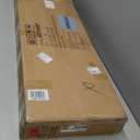 Wnutrees 43" Farmhouse Wood Bench, Narrow Bench, Long Bench Seat for Entryway, Living Room, Dining Room, Solid Wood, White