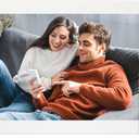 Frameo 15.6 Inch Digital Picture Frame WiFi, White Digital Photo Frame 1920x1080 IPS HD Touchscreen, 32GB Storage Share Photos/Videos, Tabletop&Wall-Mounted, Wedding, Birthday, Gifts for Loved Ones