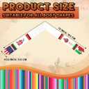 2 x Berlune Graduation Stole Sash Class of 2026 Mixed Flag Grade Sash 72 Inch Our Lady of Guadalupe Honor Stole for Graduation
