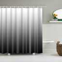 TIKABC Shower Curtain Liner, Grey Lightweight Shower Curtain Liners, Plastic Shower Curtains, 72x72 inch PEVA Shower Liner with 12 Grommet Holes 3 Magnetic Weights