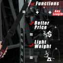 Tricep Rope Cable Attachment Adjustable (26-56 Inches), 27/36/48/55 Inches Long Tricep Rope Alternative, Greater Range of Motion,Gym Rope Equipment for Home/Gym Accessories (Adjustable Length Red (13-28inch))