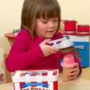 Melissa & Doug Scoop and Stack Ice Cream Cone Wooden Magnetic Pretend Play Food Set, Preschool Toy Play Ice Cream Set, Pretend Food, Toy for Toddlers and Kids Ages 3+ - FSC-Certified