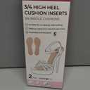 High Heel Cushion Inserts for Women - (2 Pairs) Welnove 3/4 Invisible Insoles Prevent Feet from Sliding Forward - Shock Absorption - Comfort Shoe Pads for High Heels Sandals Flats,Beige, Size S