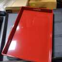 Kotobuki Rectangular Lacquer Serving Tray, 18-3/4-Inch, Red