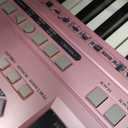 Eastar Electronic Keyboard Piano Kit 61 Key for Beginner Children, Digital E Piano with Stand, Bench, Music Stand and Microphone, Pink, Musical Instruments Gift for Kids