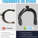 Front Upper Control Arm Suspension Kit Fit for Chevrolet Trailblazer SSR, Fit for GMC Envoy, Fit for Buick Rainier 2004-2007, Fit for Isuzu Ascender 2004-2008 -12 pcs