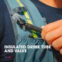 HydraPak Velocity IT (1.5L or 2L Hydration Reservoir) - Insulated Water Bladder/Reservoir for Hydration Pack Self-Sealing Bite Valve, Leak Proof and Dishwasher Safe