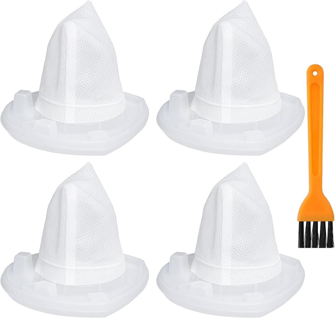 4 Pack Filter Replacement for Black and Decker AdvancedClean Cordless Handheld Vacuum VF110 CHV1410L BDH2000L HHVI320JR02, Compact Pet and Car Hand Vac Filters