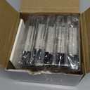 Basket Bin Labels Clips Label Holders Stainless Label Holders Removable Metal Bin Clips with Replacement Papers for Labeling, Classification, Induction (10 Pack)