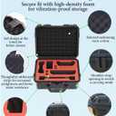 Hard Carrying Case Compatible with Switch/Switch 2/OLED IP67 Waterproof Shockproof Protective Hard Shell Travel Case with EVA Foam Lining Large Storage for Dock Controllers and other accessories