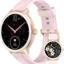 PROTKPETS Smart Watches for Women Men 1.27" HD Fitness Tracker with Heart Rate/Sleep/Step/SpO2 Monitor, IP68 Waterproof Watch for Android iOS (Pink)