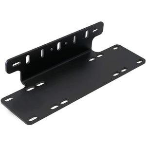 Willpower Universal Led Light Bar Mounting Bracket Front License Plate Mounting Bracket Holder License Plate Frame Bracket for Off Road Lights LED Work Light Bar Black