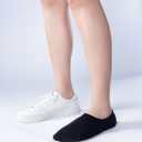IDEGG No Show Socks Women & Men Low Cut Ankle Short Anti-slid Athletic Running Casual Invisible Liner Socks (Small, D_6 Black)