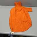 Queenmore XXL Dog Sweaters,Large Dog Sweater for Pitbull Doberman,Warm Turtleneck Knitted Big Pet Sweater for Male Femal Dogs,Extra Large Size Pet Winter Clothes (Orange,2XL)