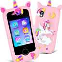 Kids Smart Phone Toys for Girls, 2.8" Touchscreen HD Dual Camera Toddler Phone for Kids, Learning Education Christmas Birthday Gifts for 3-10 Years Old Girls Boys Fake Play Cell Phone with 32G Card