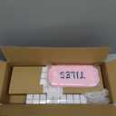 Mini Mahjong Set for Kids & Beginners, Portable Travel Mahjong Tiles Set American for Family, 160 Acrylic Mini Mahjong Tiles with Carrying Bag, Mat, Racks, Mah Jong Starter Kit for Ages 6+ (Blue)