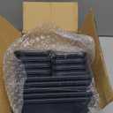 Gonice 13 PCS Drawer Organizer Tray, Interlocking Office Desk Drawer Storage, Black Plastic Organizer Bins for Office Supplies and Tools, Desk Drawer Organizer for Bathroom and Kitchen