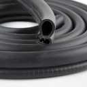 10Ft Car Door Weather Strip with Top Bulb, PVC Plastic Trim with EPDM Rubber Seal, for Automotive, Boats, RVs, Trucks & Home Applications