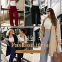 Neer 4 Pack Women's Plus Size Lounge Pants, High Waisted Wide Leg Front Seam Sweatpants Yoga Casual Baggy Pants with Pockets, 3XL