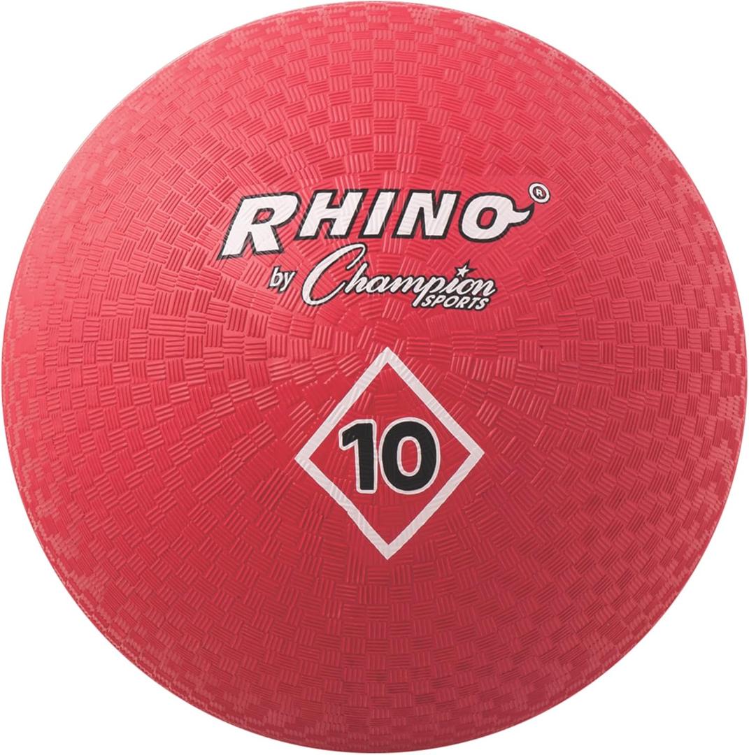 Champion Sports Playground Ball  Durable High-Bounce Ball, Sizes 5", 6", 7", 10", 13" & 16" for Gym, Recess & Play