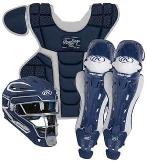 Rawlings | MACH Catcher's Set | Baseball | Intermediate | Navy/White, Intermediate Ages 12-15