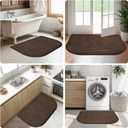 Washable Kitchen Rug 24" x 35.5" / 60cm x 90cm, Non Slip Kitchen Mat for Floor, Absorbent Indoor Throw Rug for Laundry, Bathroom, Bedroom, Door