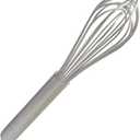 Stainless Steel Wire Balloon Whisk- 8 Sturdy Wires, 10-inch Food Mixer Beater Heavy Duty Hanging Hook