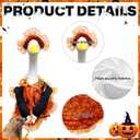Porch Goose Outfits Halloween Goose Outfit Holiday Goose Clothes for Yard Lawn 23" High Concrete Goose Costume Outdoor Garden Statue Halloween Decor Accessories - Lace Maple Dresses & Hat
