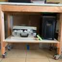 Heavy Duty Stem Caster Wheels Double Bearing PU Castors No Noise Swivel Casters M8-1.25x25mm 4 Packs with Dual Locking (4 Inch,With Brake)