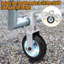 Mofeez Gate Wheel for Metal Swing Gate with 1-5/8" Thru 2" Gate Frames, Gate Support Wheel for Chain Link Fence, Prevent Gate from Dragging