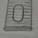 YBM Home Plastic Bags Container and Dispenser for Grocery Bags, Metal Over the Cabinet Door Storage Bags Holder Organizer Holds Up to 50 Plastic Shopping Bags, Silver