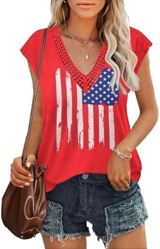 Zeagoo Women's Summer Casual V Neck Cap Sleeve Tank Tops Guipure Lace Shirt Blouse, S
