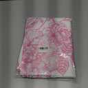 QANOK Pink Floral Tablecloth Round 70×70 Inch, Blue White Chinoiserie Decor Flower Tablecloth Washable Outdoor Table Cover for Party Picnic Dinner Decor