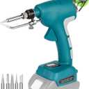 Cordless Soldering Iron Kit for Makita 18v LXT Battery,75W LED Digital Solder Iron Soldering Gun with 5pcs Tips,50g 0.04 Solder Wire for any Hobby Enthusiast (Battery not included)