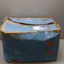 Sweetcrispy Computer Gaming Desk Chair - Ergonomic Office Executive Adjustable Swivel Task PU Leather Racing Chair with Flip-up Armrest for Adults, Kids, Men, Girls, Gamer, Black Blue