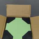 Yuanshikj Safe Box with Electronic Keypad, Small Hidden Steel Security Lock Box with Key, 0.23 Cubic Feet, 9.05" W x 6.69" D x 6.69" H, for Jewelry Gun Cash Use Storage money (LIGHT GREEN)