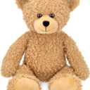 Bearington Bubsy Brown Teddy Bear Plush - 16" Light Brown Teddy Bear Toy with Ultra-Soft Plush Fur and Hand-Sewn Nose - Cuddly Stuffed Bear Gift for Kids, Babies, and Teddy Collectors