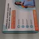 Cordless Shoulder Heating Pad, FSA Eligible HSA Approved Heated Shoulder Brace with Vibration, Shoulder Massager for Men Women Pain Relief (Black)