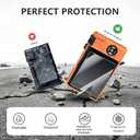 2 x Silicone Case for Powershot G7X Mark II Digital Camera with with Removable Lens Cover and Screen Protector and a Lanyard for Powershot G7X Mark II Accessories -(Orange)