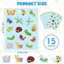 2 x 15 Pcs Cute Spring Insect Stickers, Waterproof and Reusable Butterfly, Bee, Snail Bug Stickers for Kids, School Family Reward Birthday Party Favors Notebook Laptop Invitations Envelope Decor