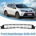 X AUTOHAUX 531120R030 Hood Bumper Grille for Toyota RAV4 2013-2015 Black
