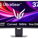 LG 37G800A-B 37-Inch Ultragear 4K UHD (3840 x 2160) Curved Gaming Monitor, 165Hz, 1ms, FreeSync Premium Pro, DisplayHDR 600, HDMI 2.1, DisplayPort, USB Type-C, Tilt/Height/Swivel Stand, Black