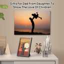 CCCEI Black 5x7 Desk Decor for Home Office, Gifts for Men From Daughter, Unique Thank You, Love Gift Ideal for Brthday, Fathers Day Christmas.