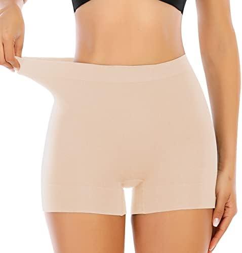 Seamless Shaping Boyshorts Panties for Women Slip Shorts Under Dress Shapewear Shorts Tummy Control Underwear, L