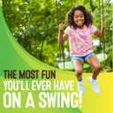 Swurfer Kick Stand Up Surfing Tree Swing Outdoor Swings for Kids Up to 200 Lbs - Hang from Up to 10 Feet High - Includes 24" SwingBoard, UV Resistant Rope, & Handles